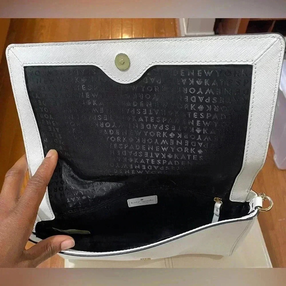 Kate Spade Tilden Place Alek Crossbody Cement/black in new condition - Picture 4 of 7